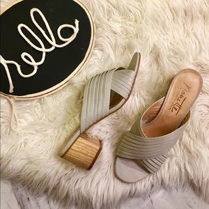 Nanette Lepore Ray Dress Sandal Block Heel Mule